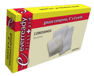 Gauze Compress, 4" x 6 Yds 1 EA PER BOX < Everready First Aid 